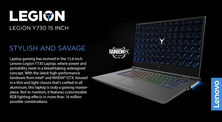 Capital Goods Loan Lenovo Legion Y730 gaming laptop lauched in India