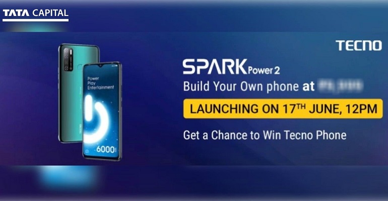 TECNO Spark Power 2 with 6000mAh battery launching on June 17 for Rs 9999