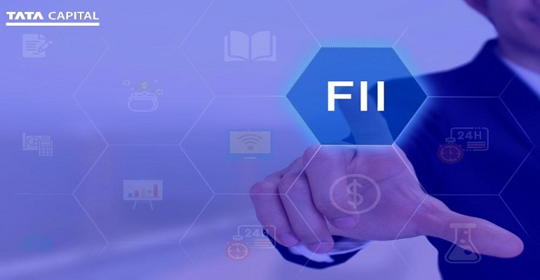 Why has the FII and DII flow into equity markets been moving in the opposite direction since a couple of months?